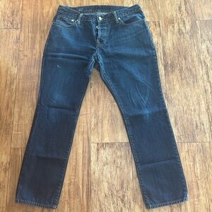 GAP Men's Slim Straight Dark Blue Denim Jeans
